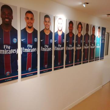 In the corridor of that leads to the home team’s dressing room area. This area has the warm-up area, showers, sauna, medical room, doctor’s chamber, a room each for the coaches and the logistics staff and a meeting room for coach Unai Emery to do his job. (HT Photo/Dhiman Sarkar) In the corridor of that leads to the home team’s dressing room area. This area has the warm-up area, showers, sauna, medical room, doctor’s chamber, a room each for the coaches and the logistics staff and a meeting room for coach Unai Emery to do his job. (HT Photo/Dhiman Sarkar)