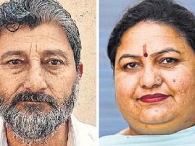 Dinesh Singh and Seema Kumari.(HT Photos) Dinesh Singh and Seema Kumari.(HT Photos)