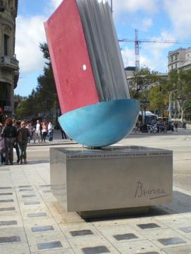 One of the several art installations in the city of Barcelona. (Sonali Shah)