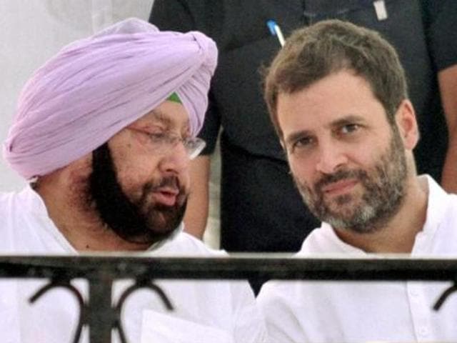 Though Amarinder claimed that Sidhu was not discussed in the meeting with Rahul, but he appeared softer while replying to media queries on the issue. (HT File) Though Amarinder claimed that Sidhu was not discussed in the meeting with Rahul, but he appeared softer while replying to media queries on the issue. (HT File)