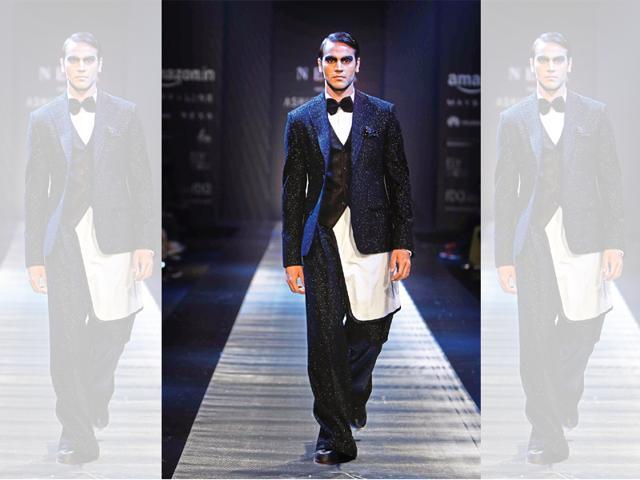 Puddle pants by Ashish N Soni (Waseem Gashroo) Puddle pants by Ashish N Soni (Waseem Gashroo)