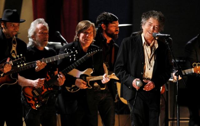 Bob Dylan performs Maggie's Farm at the 53rd annual Grammy Awards in Los Angeles,. (REUTERS) Bob Dylan performs Maggie's Farm at the 53rd annual Grammy Awards in Los Angeles,. (REUTERS)