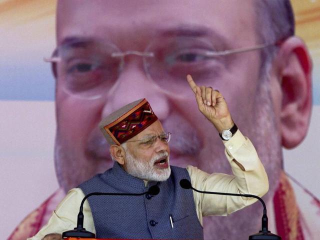 Prime Minister Narendra Modi with BJP president Amit Shah at public function in New Delhi on October 9, 2016. (PTI) Prime Minister Narendra Modi with BJP president Amit Shah at public function in New Delhi on October 9, 2016. (PTI)