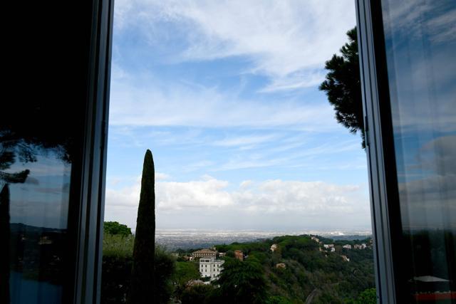 View from a window of the Pontiff's private apartments. (AFP) View from a window of the Pontiff's private apartments. (AFP)