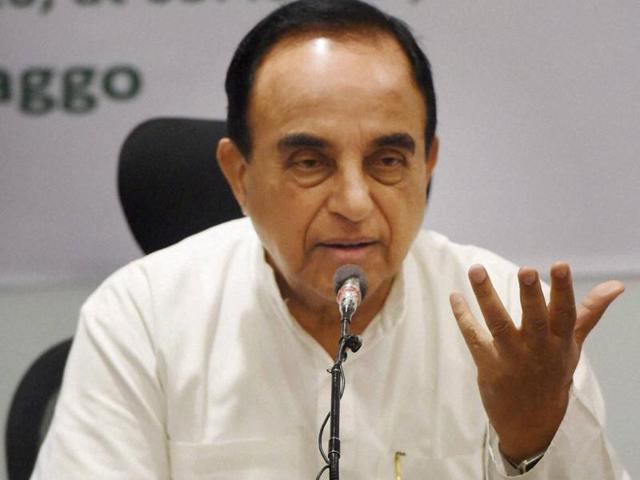 Rajya Sabha member Subramanian Swamy at a public function in New Delhi in September 2016. (PTI) Rajya Sabha member Subramanian Swamy at a public function in New Delhi in September 2016. (PTI)