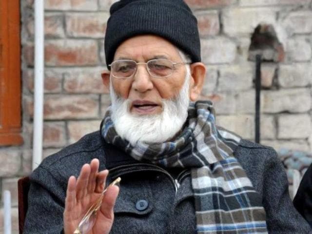 File photo of separatist leader Syed Ali Geelani addressing a news conference in Srinagar. (AFP Photo) File photo of separatist leader Syed Ali Geelani addressing a news conference in Srinagar. (AFP Photo)