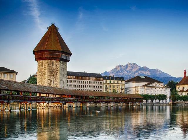 A popular destination with tourists, Lucerne in central Switzerland is located next to Lake Lucerne and in close proximity to mounts Pilatus and Rigi in the Swiss Alps. (Rkristoffersen/iStock) A popular destination with tourists, Lucerne in central Switzerland is located next to Lake Lucerne and in close proximity to mounts Pilatus and Rigi in the Swiss Alps. (Rkristoffersen/iStock)