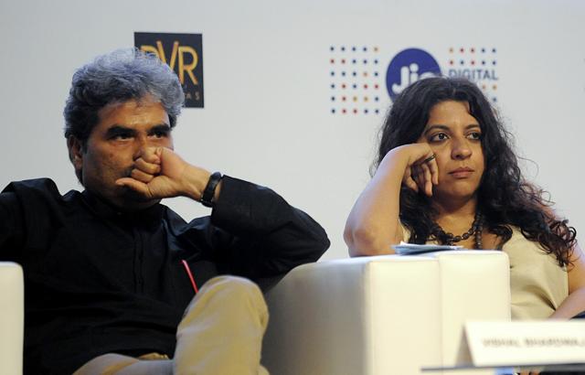 Indian Bollywood film director, music composer and screenwriter Vishal Bhardwaj (L) and film director Zoya Akhtar attend the annual press conference for ‘Jio MAMI 18th Mumbai Film Festival’ in Mumbai. (AFP) Indian Bollywood film director, music composer and screenwriter Vishal Bhardwaj (L) and film director Zoya Akhtar attend the annual press conference for ‘Jio MAMI 18th Mumbai Film Festival’ in Mumbai. (AFP)