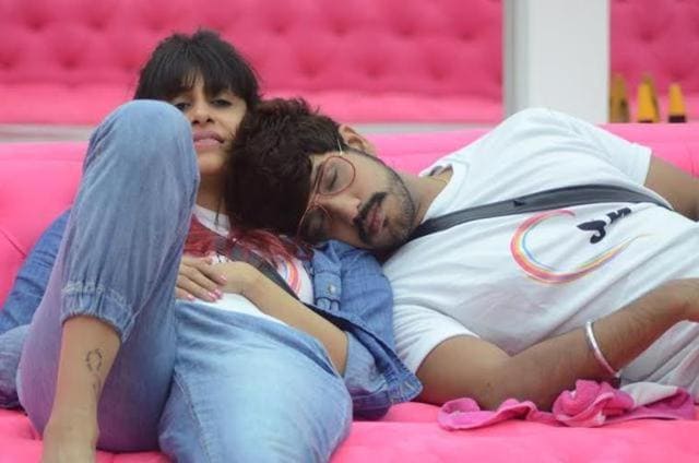Kishwer and Suyyash on Bigg Boss. (Colors)
