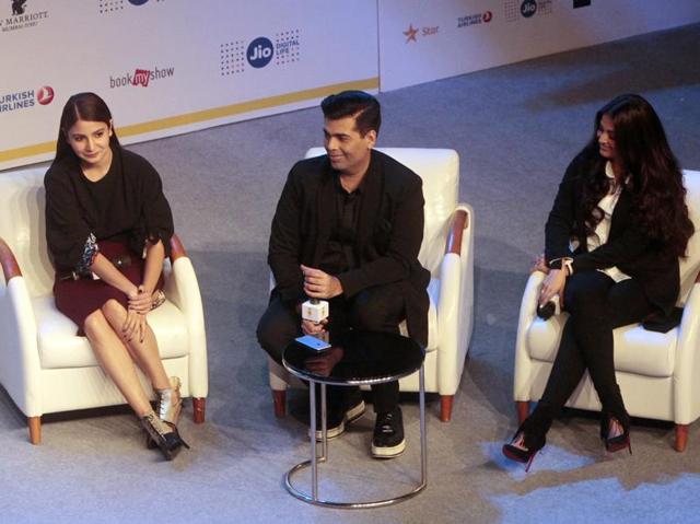 The team of Ae Dil Hai Mushkil participated in a talk show during the 18th Mumbai Film Festival. (AP Photo)