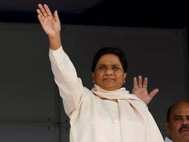 The BSP chief Mayawati waves to her supporters during an election campaign rally on the occasion of the death anniversary of Kanshi Ram, founder of BSP, in Lucknow.(Reuters File Photo) The BSP chief Mayawati waves to her supporters during an election campaign rally on the occasion of the death anniversary of Kanshi Ram, founder of BSP, in Lucknow.(Reuters File Photo)
