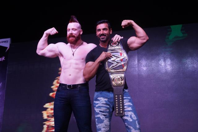 Sheamus gave the WWE heavyweight championship belt and even suggested that he had found replacement to his colleague and contemporary fighter Cesaro. (Prodip Guha/HT Photo) Sheamus gave the WWE heavyweight championship belt and even suggested that he had found replacement to his colleague and contemporary fighter Cesaro. (Prodip Guha/HT Photo)