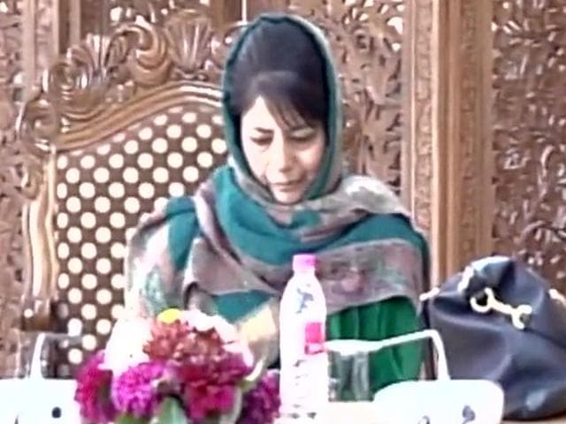 Jammu and Kashmir CM Mehbooba Mufti chairs meeting of Unified Headquarters. (ANI Photo) Jammu and Kashmir CM Mehbooba Mufti chairs meeting of Unified Headquarters. (ANI Photo)
