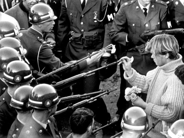 In many domains -- including consumption, multiculturalism, civil rights, fashion, information and even politics -- the 1960s played an important role in shaping and defining today’s world. The London museum is paying homage to the 1960s with a major new exhibition -- You Say You Want a Revolution? Records and Rebels 1966-1970 -- taking its name from the famous Beatles song Revolution. Seen here, protests against the Vietnam War next to the Pentagon in 1967. (AFP)