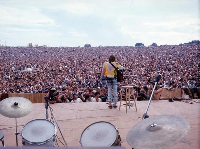 The era explored is from September 10, 2016 to February 26, 2017 when youth culture was the catalyst for an optimistic idealism, motivating people to come together and question established power structures. See here, American-born singer-songwriter and guitarist John Sebastian at Woodstock in 1969. (AFP)