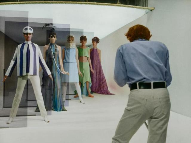 The exhibition also looks at films of the day, such as the cult movie Blow Up (1966). (AFP)