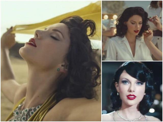 Taylor channelled the classic Hollywood beauty with glorious, jet black hair in Wildest Dream, also in 2014. She can rock anything. Taylor channelled the classic Hollywood beauty with glorious, jet black hair in Wildest Dream, also in 2014. She can rock anything.