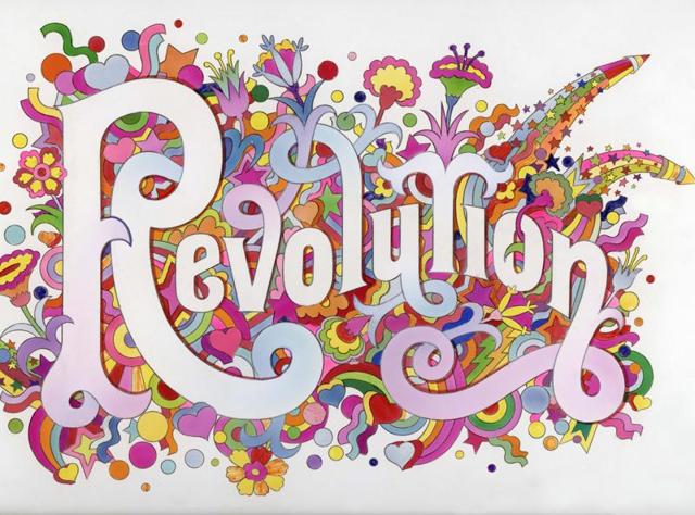 Martin Roth, director of the V&A, says “This ambitious framing of late 1960s counterculture shows the incredible importance of that revolutionary period to our lives today. This seminal exhibition will shed new light on the wide-reaching social, cultural and intellectual changes of the late 1960s which followed the austerity of the post-war years, not just in the UK but throughout the Western world.” Seen here, an illustration for the Beatles single Revolution by Alan Aldridge. (AFP)
