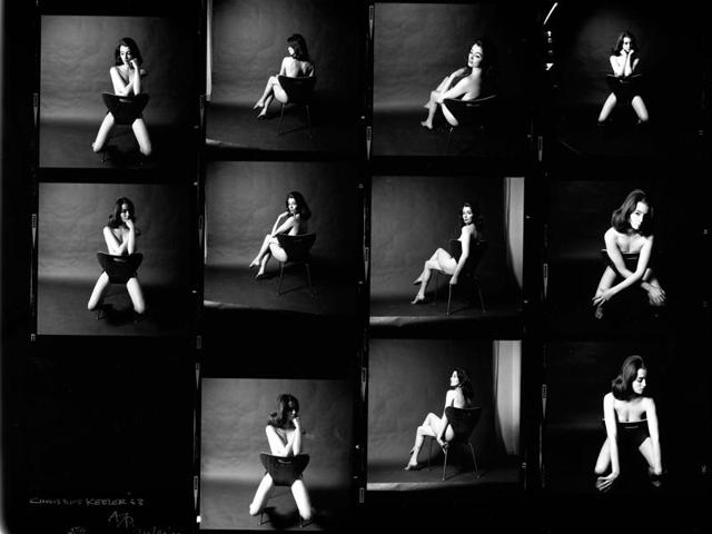 The exhibition focuses on particular environments that defined the cultural and social vanguard of the period, including Carnaby Street in London, clubs and counterculture, the Paris protests of May 1968, World Fairs including Montreal and Osaka, the Woodstock Festival of 1969 and alternative communities on the West Coast of America. Seen here, model and showgirl Christine Keeler by photographer Lewis Morley. (AFP)