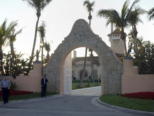 In this Jan 22, 2005 file photo, the entrance of Mar-a-Lago in West Palm Beach, Florida. Donald Trump received a $17 million insurance payment in 2005 for hurricane damage to Mar-a-Lago, his private club in Palm Beach, but The Associated Press found little evidence of such large-scale damage. (AP) In this Jan 22, 2005 file photo, the entrance of Mar-a-Lago in West Palm Beach, Florida. Donald Trump received a $17 million insurance payment in 2005 for hurricane damage to Mar-a-Lago, his private club in Palm Beach, but The Associated Press found little evidence of such large-scale damage. (AP)