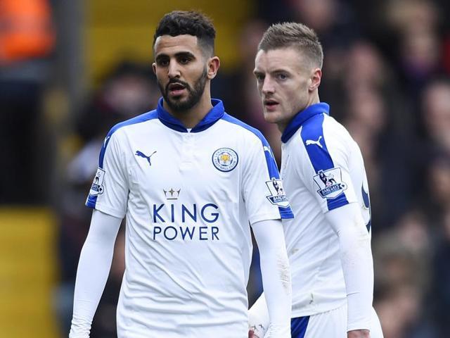 Vardy, right, and Mahrez teamed up to take Leicester to the title despite odds of 5000/1. (REUTERS) Vardy, right, and Mahrez teamed up to take Leicester to the title despite odds of 5000/1. (REUTERS)