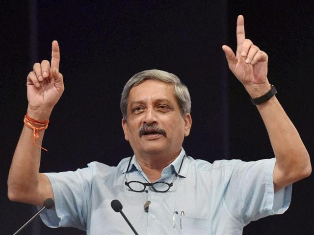 Union defence minister Manohar said the Embraer deal was being discussed and efforts were being taken to fine-tune it. (PTI file photo) Union defence minister Manohar said the Embraer deal was being discussed and efforts were being taken to fine-tune it. (PTI file photo)