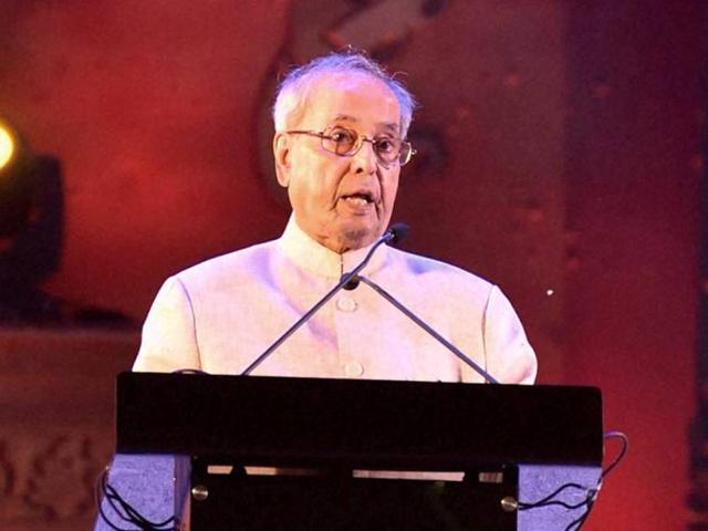 President Pranab Mukherjee addresses the concluding ceremony of “Rashtriya Sanskriti Mahotsav-2016” in New Delhi on Monday. (PTI) President Pranab Mukherjee addresses the concluding ceremony of “Rashtriya Sanskriti Mahotsav-2016” in New Delhi on Monday. (PTI)