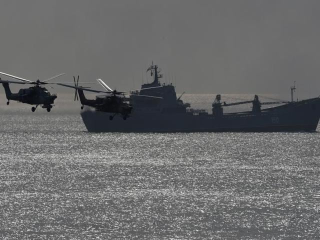 The Spanish foreign ministry said that three Russian ships had been due to take on fuel and supplies from Friday at the port of Ceuta, a Spanish territory on the north coast of Africa. (AFP file photo) The Spanish foreign ministry said that three Russian ships had been due to take on fuel and supplies from Friday at the port of Ceuta, a Spanish territory on the north coast of Africa. (AFP file photo)