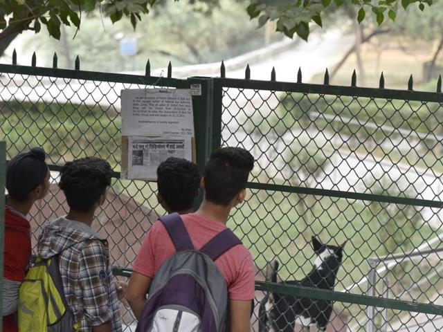 Shakti Sthal, along with Delhi zoo and Hauz Khas Deer Park, continue to remain shut even as the government is closely monitoring the Ghazipur chicken market for any sign of infection spreading among poultry. (PTI) Shakti Sthal, along with Delhi zoo and Hauz Khas Deer Park, continue to remain shut even as the government is closely monitoring the Ghazipur chicken market for any sign of infection spreading among poultry. (PTI)