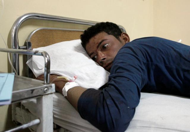 An injured police cadet from the Police Training Centre lies in a hospital in Quetta. (Reuters Photo) An injured police cadet from the Police Training Centre lies in a hospital in Quetta. (Reuters Photo)