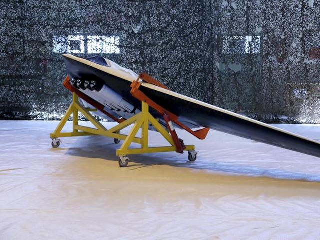 This photo released on Saturday, Oct. 1, 2016, by the Iranian Revolutionary Guard, shows a new attack drone called Saegheh or Thunderbolt in an undisclosed location in Iran. (AP) This photo released on Saturday, Oct. 1, 2016, by the Iranian Revolutionary Guard, shows a new attack drone called Saegheh or Thunderbolt in an undisclosed location in Iran. (AP)