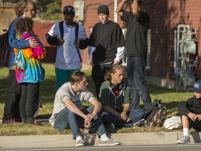 Police cordoned off the area where the shooting occurred when two teenage boys got into an argument on a field north of the school. (AP Photo) Police cordoned off the area where the shooting occurred when two teenage boys got into an argument on a field north of the school. (AP Photo)
