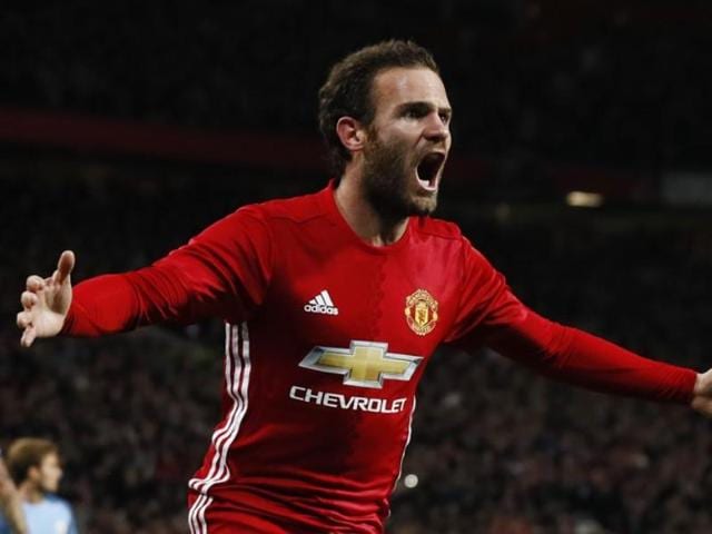 Juan Mata celebrates after scoring. (Reuters) Juan Mata celebrates after scoring. (Reuters)