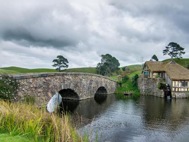 The bridge at the Hobbiton set of Peter Jackson’s The Lord of the Rings and Hobbit series. (Wikipedia) The bridge at the Hobbiton set of Peter Jackson’s The Lord of the Rings and Hobbit series. (Wikipedia)