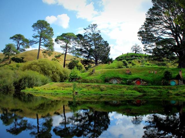A photo of the Hobbiton set in New Zealand shows Bilbo Baggins’ home. (Wikipedia) A photo of the Hobbiton set in New Zealand shows Bilbo Baggins’ home. (Wikipedia)