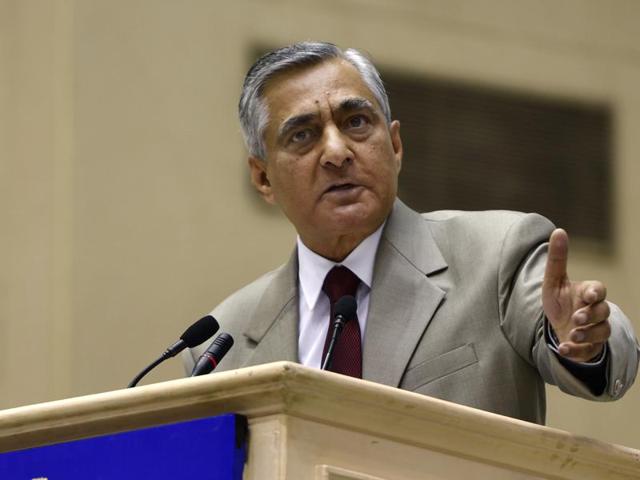 Chief Justice of India TS Thakur at an event in Vigyan Bhawan in New Delhi on April 24. Hearing a PIL on judges’ appointment, Thakur slammed the government on Friday for sitting on relevant files. (Sushil Kumar/HT Photo) Chief Justice of India TS Thakur at an event in Vigyan Bhawan in New Delhi on April 24. Hearing a PIL on judges’ appointment, Thakur slammed the government on Friday for sitting on relevant files. (Sushil Kumar/HT Photo)