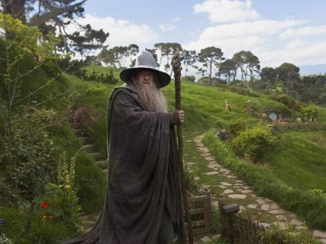 According to figures released Wednesday, Oct. 26, 2016, tourism has overtaken dairy as the nation's top earner of overseas dollars. And tourism officials say the success of the fantasy movie trilogy The Hobbit has helped. Here, English actor Ian McKellen poses as Gandalf in Peter Jackson's new movie The Hobbit: An Unexpected Journey. (AFP)