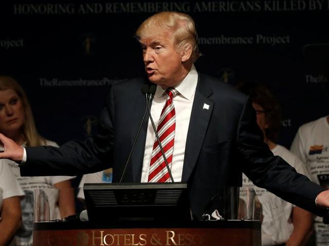 Republican presidential nominee Donald Trump speaks at a campaign event in Houston, Texas. (Reuters File Photo) Republican presidential nominee Donald Trump speaks at a campaign event in Houston, Texas. (Reuters File Photo)