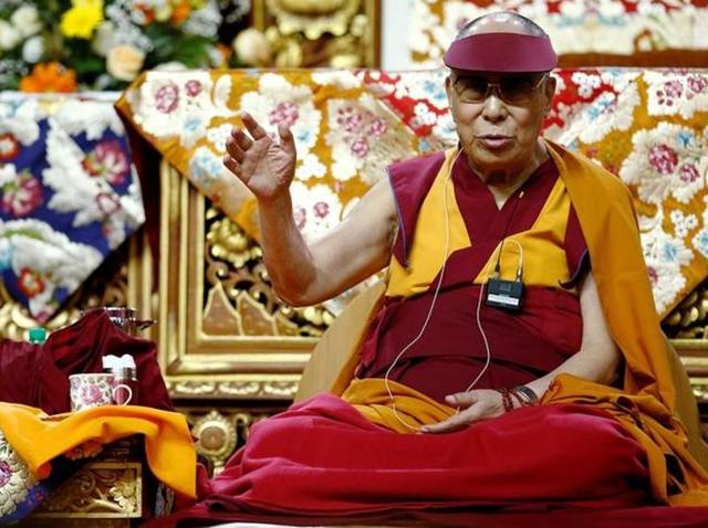 Tibet's exiled spiritual leader the Dalai Lama gestures during a teaching event in Milan, Italy. (Reuters) Tibet's exiled spiritual leader the Dalai Lama gestures during a teaching event in Milan, Italy. (Reuters)