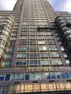 One of the buildings on Riverside Drive bearing the Trump name is seen in New York. (AFP File Photo) One of the buildings on Riverside Drive bearing the Trump name is seen in New York. (AFP File Photo)