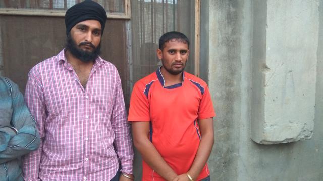 Mandeep’s brother Sandeep, right, as asked the Prime Minister to allow him to join the army so he can avenge his brother’s death. (HT Photo)