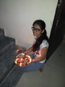 Like other kids who have pledged to say no to crackers this Diwali, Charvi also is concerned about the city’s air pollution levels. Like other kids who have pledged to say no to crackers this Diwali, Charvi also is concerned about the city’s air pollution levels.