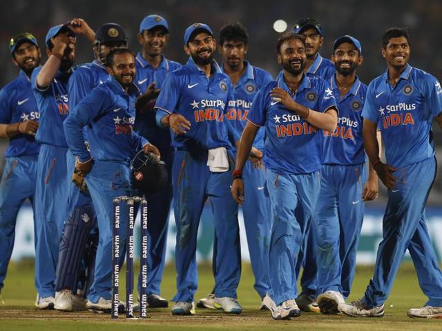 New Zealand were bowled out for 79, their lowest total against India in ODIs as Amit Mishra picked up 5/18.(AP Photo)