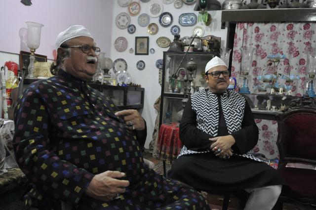 (L-R) Nawab Jafar Mir Abdullah and his brother Nawab Masood Abdullah in Lucknow. “When our family in Pakistan says ‘we won the war of ’65. We say ‘the fact is, we won the war,” says Jafar Mir. (Dheeraj Dhawana / HT Photo ) (L-R) Nawab Jafar Mir Abdullah and his brother Nawab Masood Abdullah in Lucknow. “When our family in Pakistan says ‘we won the war of ’65. We say ‘the fact is, we won the war,” says Jafar Mir. (Dheeraj Dhawana / HT Photo )