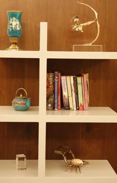 Some interesting niches in the Abbott’s residence located in South Delhi. (Ravi Choudhary/HT PHOTO)
