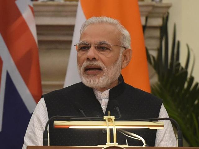 Prime Minister Narendra Modi lauded the courage of soldiers in his monthly radio address Mann Ki Baat on Sunday.(AFP File Photo) Prime Minister Narendra Modi lauded the courage of soldiers in his monthly radio address Mann Ki Baat on Sunday.(AFP File Photo)