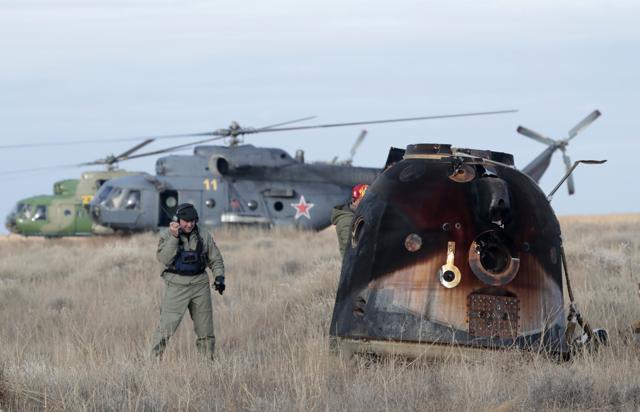 A Russian Soyuz MS space capsule.  (AP Photo)