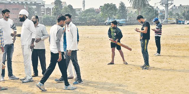 The playground in ward 25.(Sant Arora/HT)