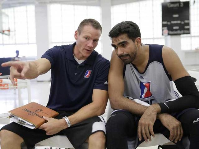Brar was one of three Indians among the 182 shortlisted for the 2016 D-League draft.(Photo: Twitter handle @nbadleague)