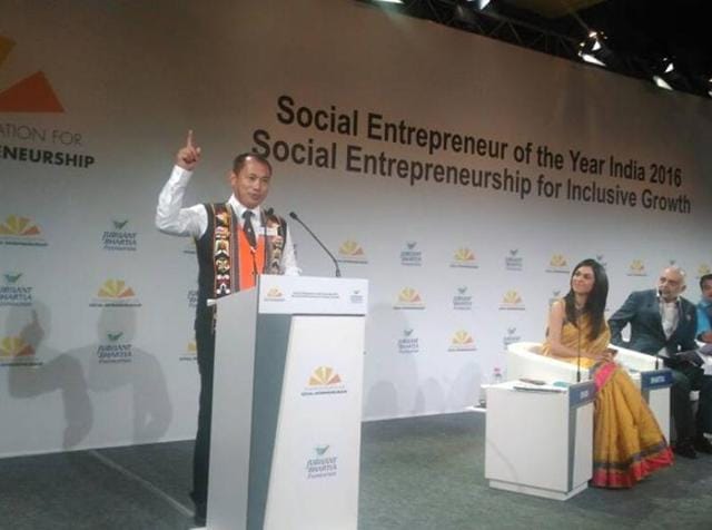 Neichute Doulo, a former lecturer, was awarded the Social Entrepreneur of the Year Award 2016.(Entrepreneurs Associates Nagaland/Facebook profile)